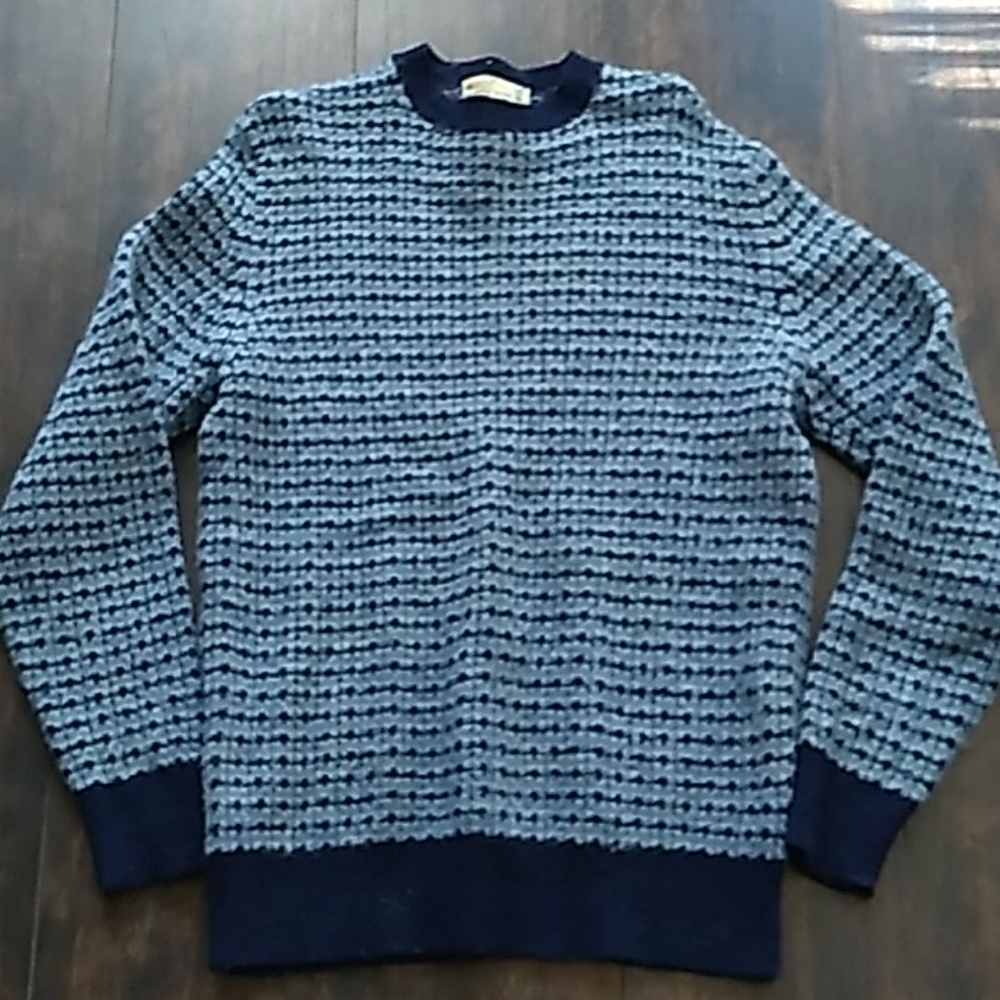 BRAEMAR handknit Scottish shetland wool sweater M